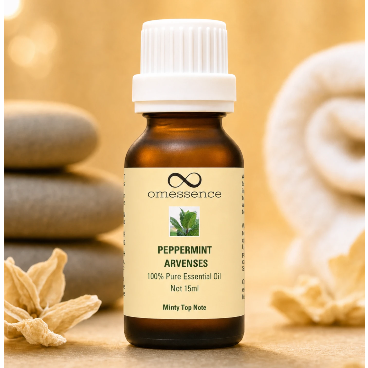 Omessence Peppermint Arvensis Pure Essential Oil 15ml
