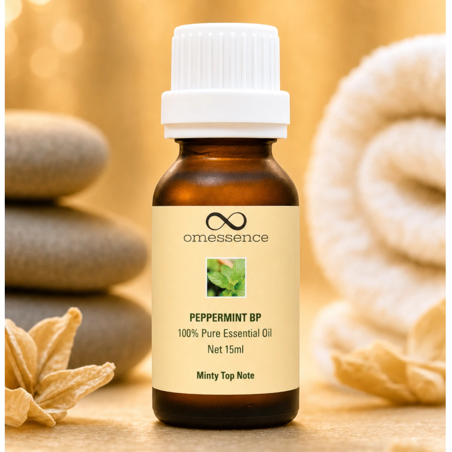Omessence Peppermint BP Pure Essential Oil 15ml
