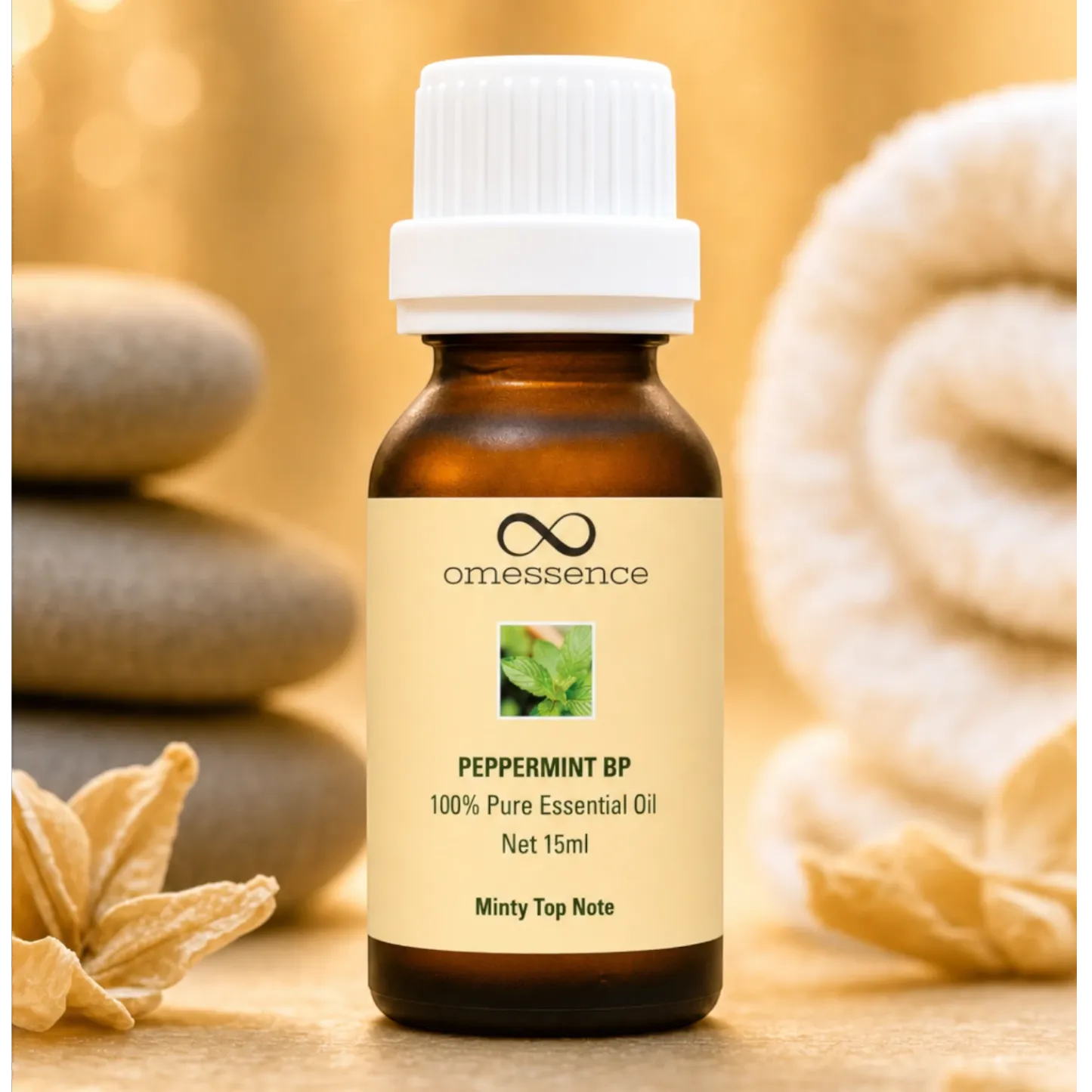 Omessence Peppermint BP Pure Essential Oil 15ml