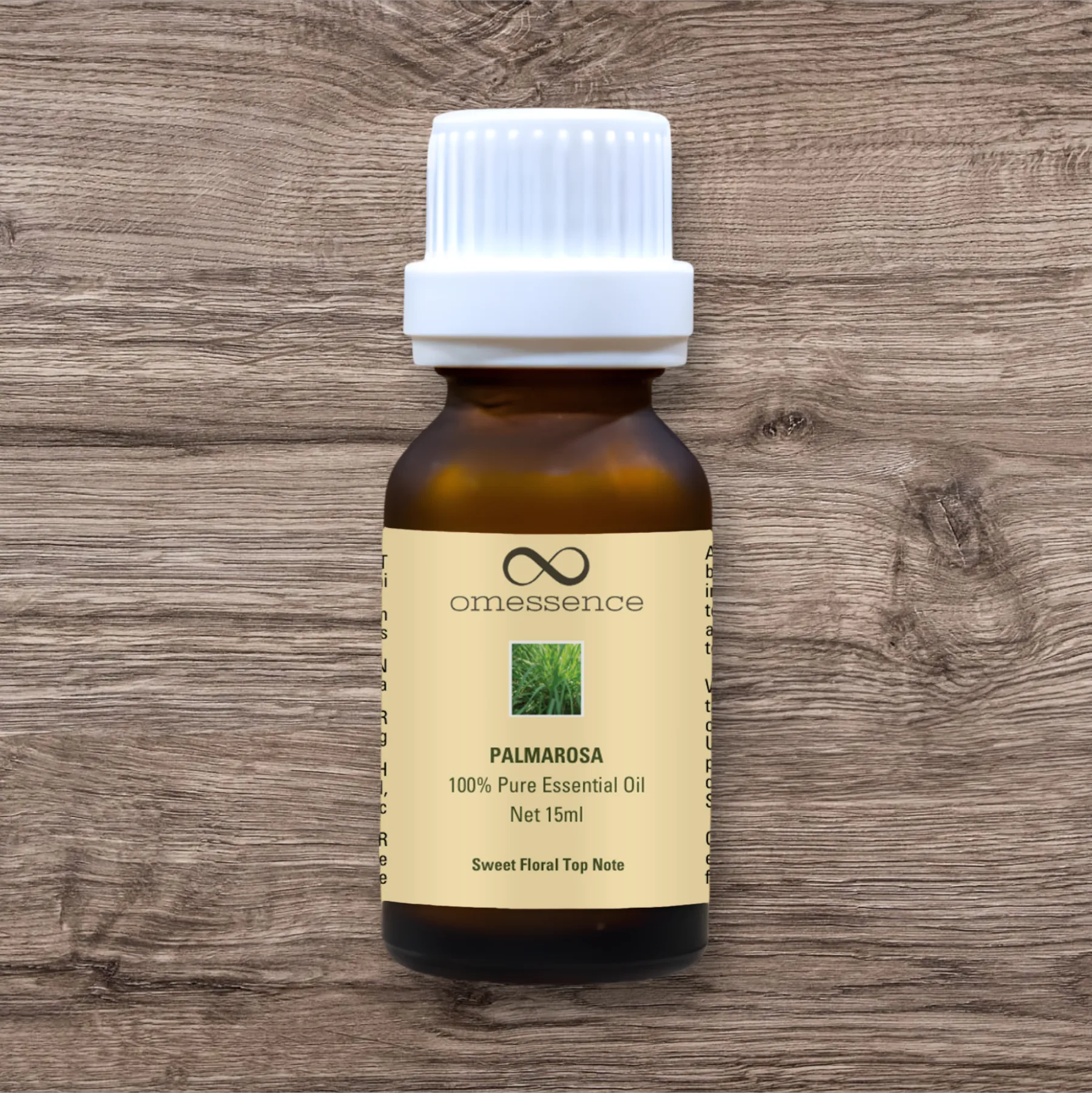 Omessence Palmarosa Organic Pure Essential Oil 15ml