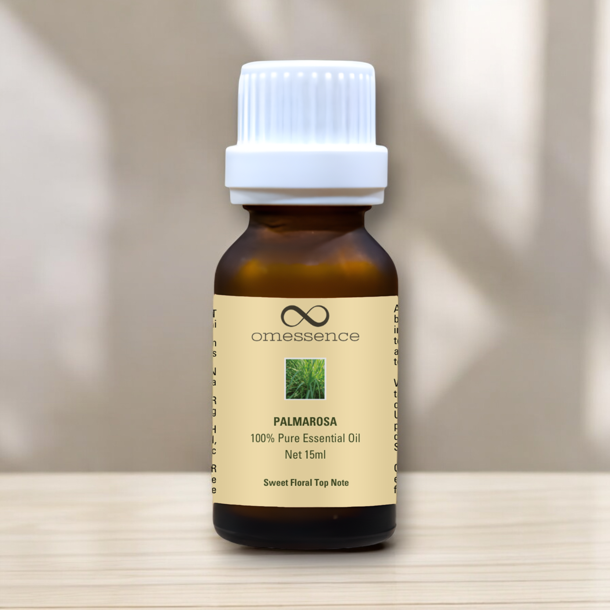 Omessence Palmarosa Organic Pure Essential Oil 15ml