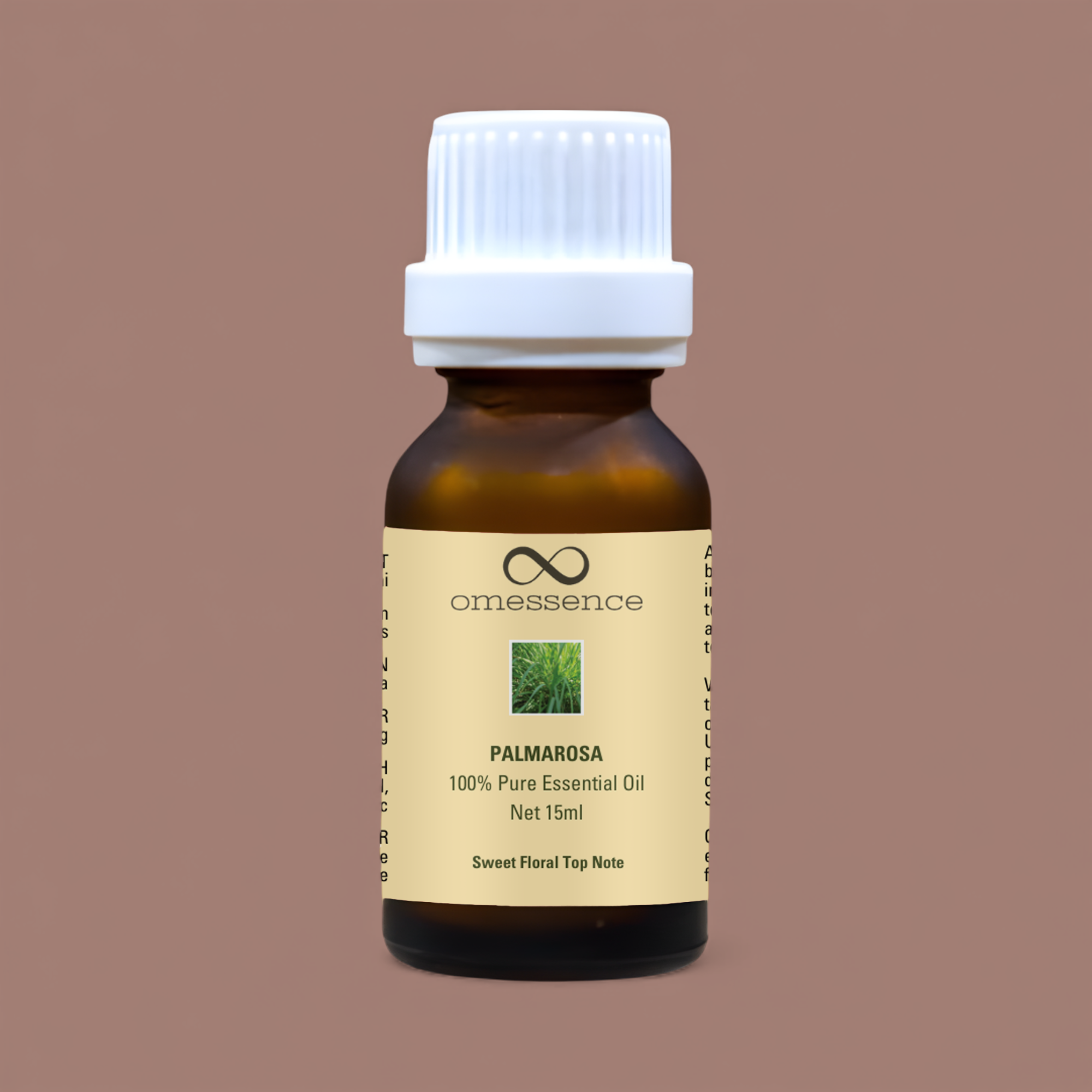 Omessence Palmarosa Organic Pure Essential Oil 15ml