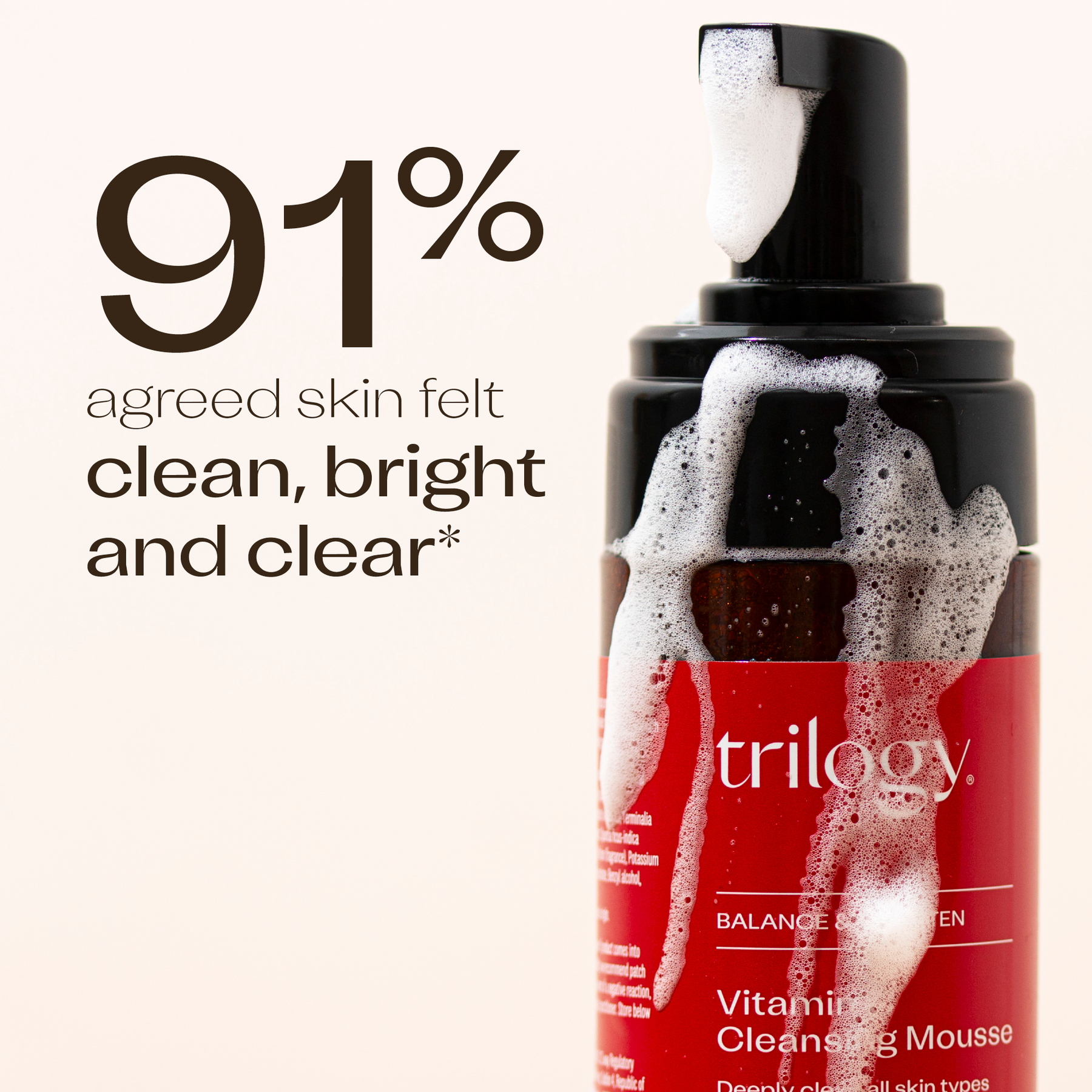 Trilogy Vitamin C Cleansing Mousse 150ml