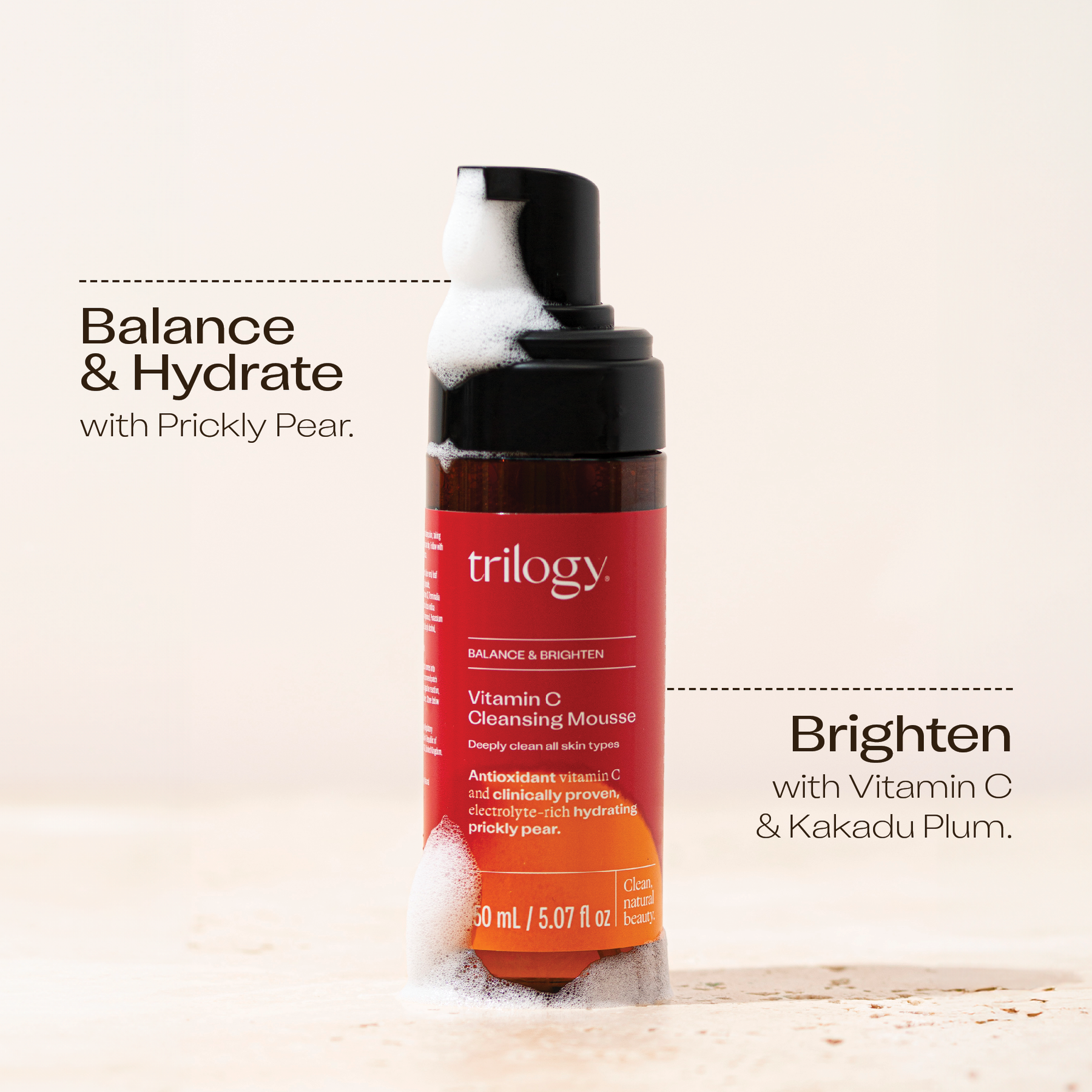 Trilogy Vitamin C Cleansing Mousse 150ml