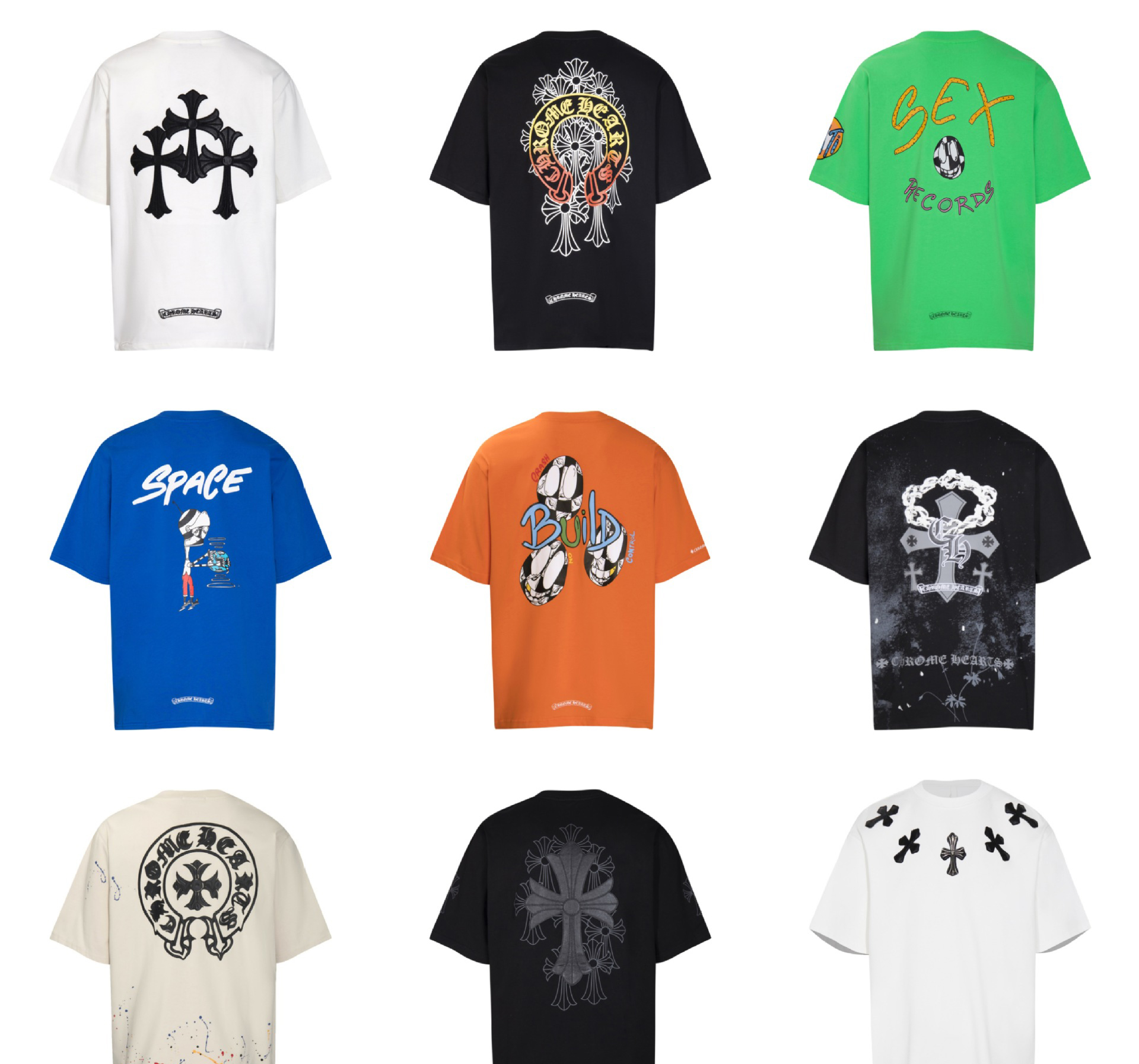 Chrome Hearts クロムハーツ 日常の快適さ シンプル半袖Tシャツ Chrome Hearts クロムハーツ 日常の快適さ シンプル半袖Tシャツ