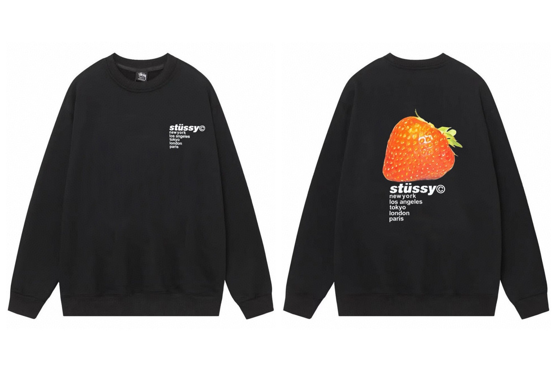 Stussy ステューシー  フェスティバルスタイルスウェットシャツ 2色兼用 男女兼用 レディース メンズ 101