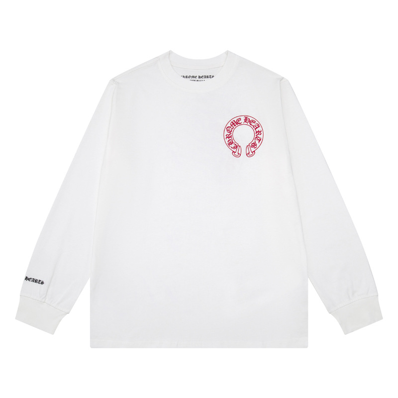 クロムハーツ   長袖 Tシャツ サンスクリット ロンT クルーネック シンプル ファッション ゆったり トップス