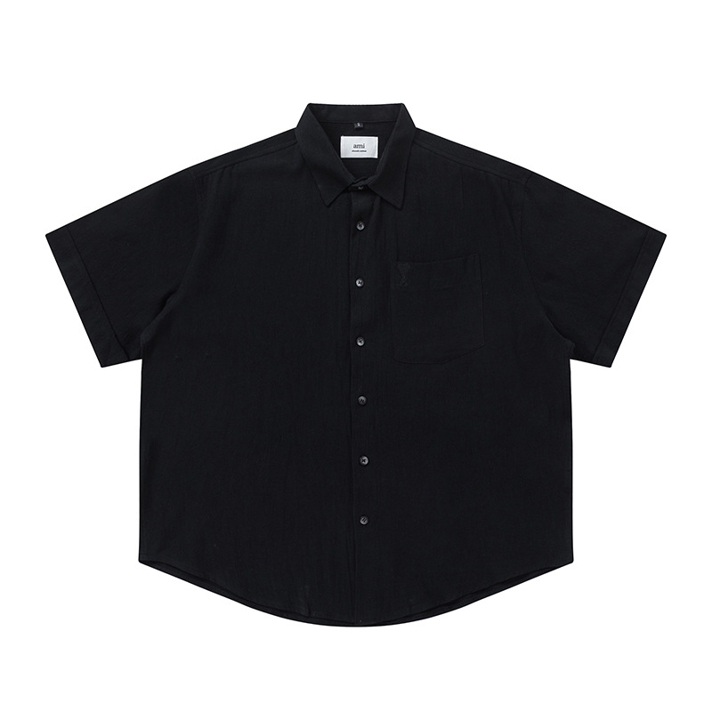アミ・パリス ショートスリーブシャツ  15色兼用 男女兼用 レディース メンズ