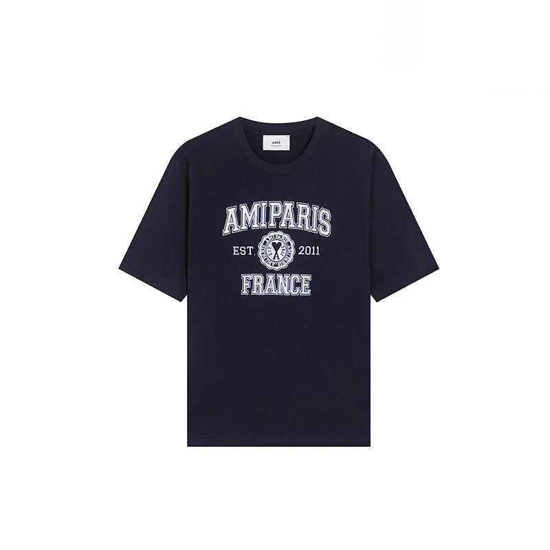 アミ・パリス  ハートロゴ 半袖Tシャツ MTS004 
