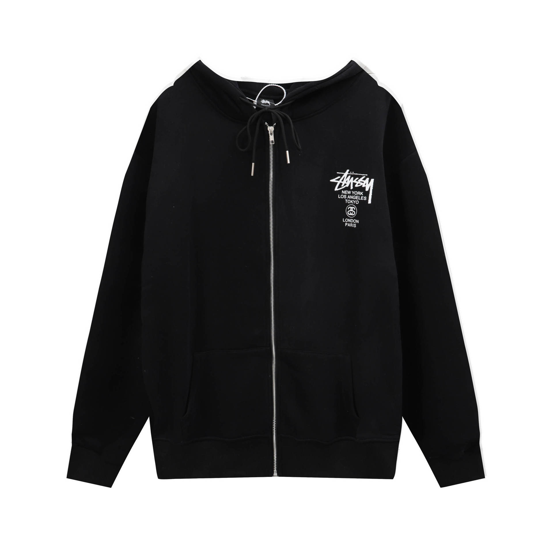 Stussy ステューシー  エッジの効いたデザインのフード付きスウェット 3色兼用 男女兼用 レディース メンズ S608
