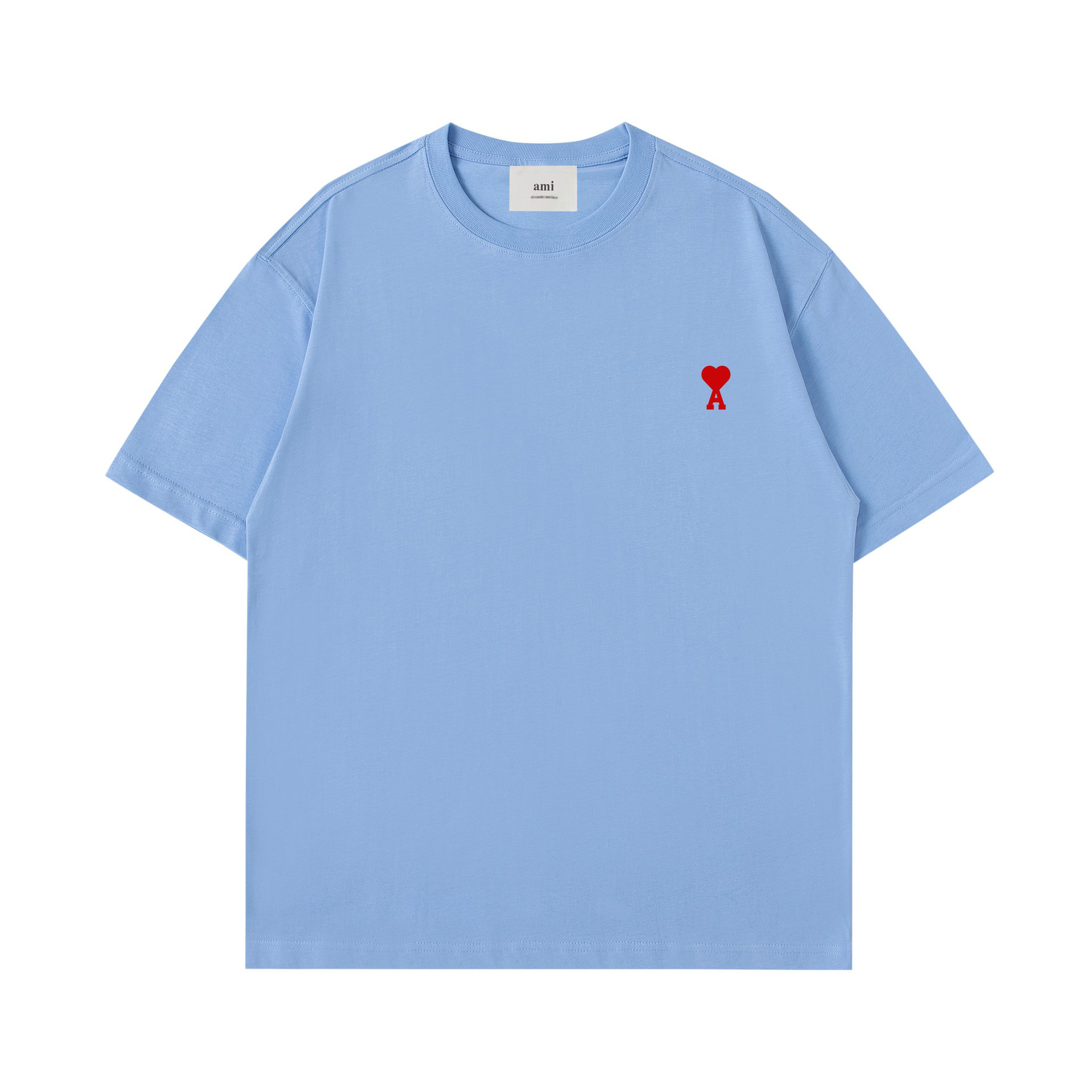アミ・パリス ユニセックス ボクシーフィット Tシャツ 8色兼用 男女兼用 レディース メンズ