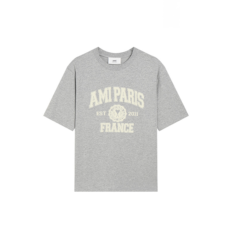 アミ・パリス  ハートロゴ 半袖Tシャツ MTS004 