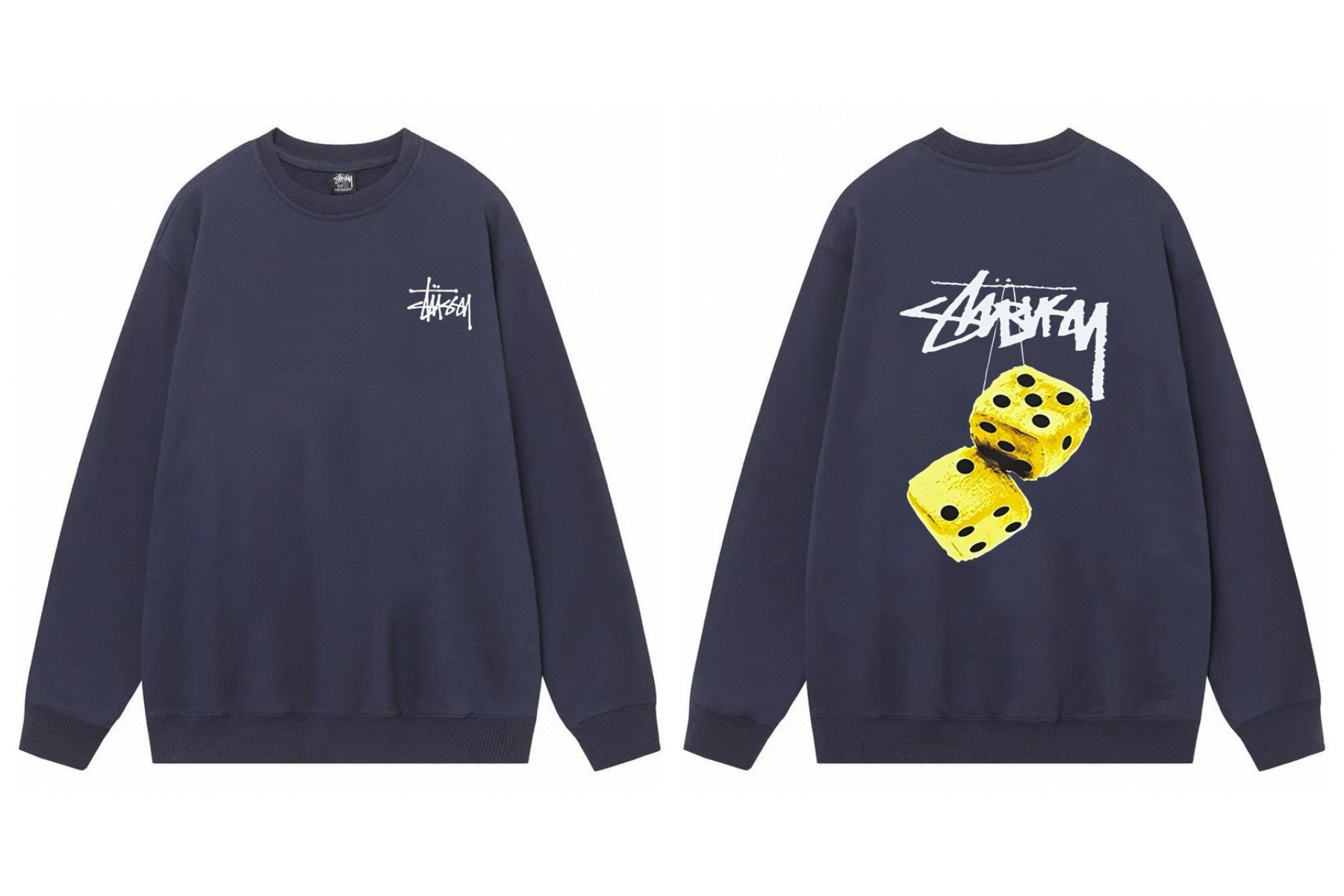 Stussy ステューシー  リラックスフィットのスウェットシャツ 3色兼用 男女兼用 レディース メンズ 105