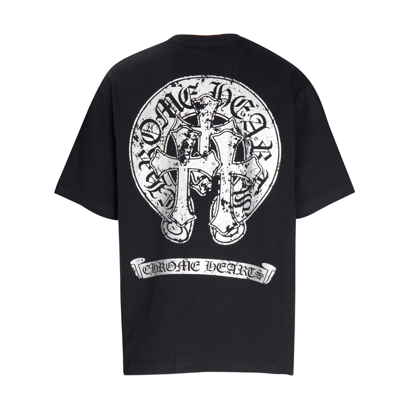 Chrome Hearts クロムハーツ カジュアルにもフォーマルにも 万能半袖トップス  2色兼用 男女兼用 レディース メンズ 6005