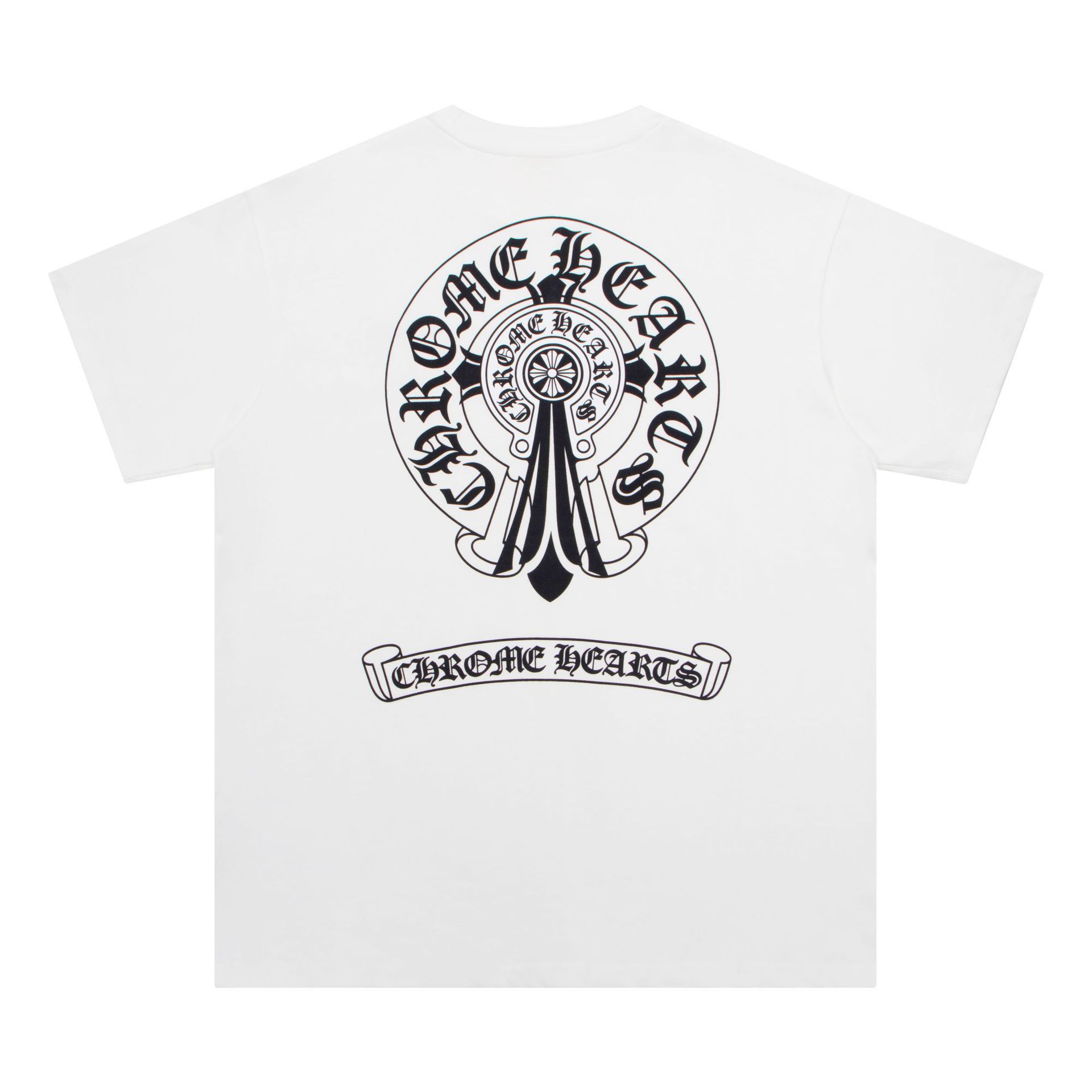 クロムハーツ  プリント Tシャツ 半袖 迷彩 十字架柄 コットン おしゃれ トップス メンズ レディース