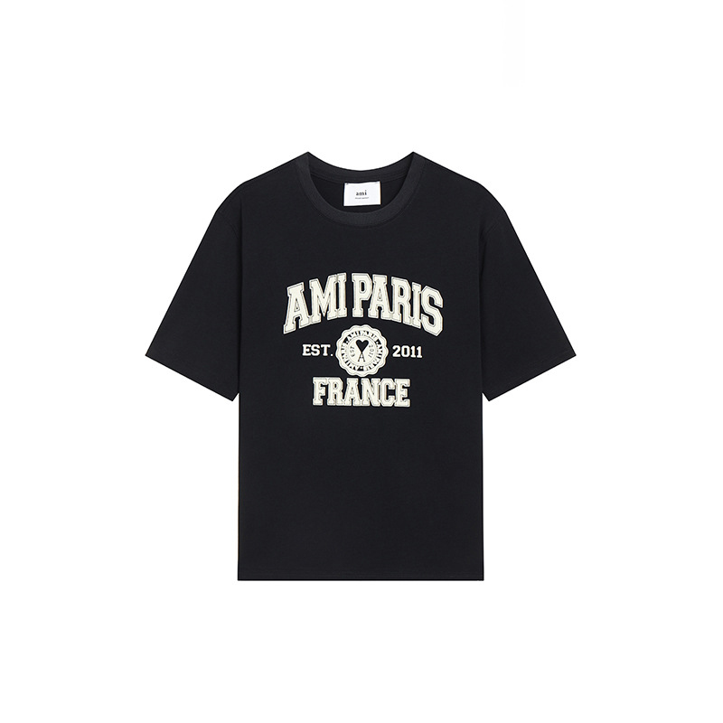 アミ・パリス  ハートロゴ 半袖Tシャツ MTS004 