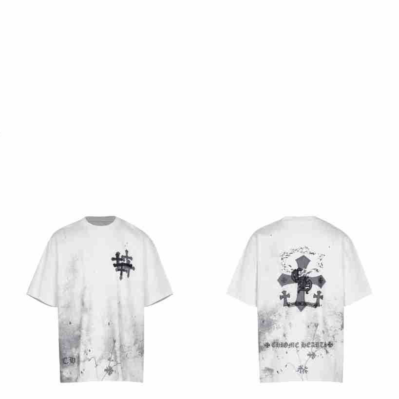 Chrome Hearts クロムハーツ カジュアルスタイルに 快適半袖Tシャツ 2色兼用 男女兼用 レディース メンズ 6101