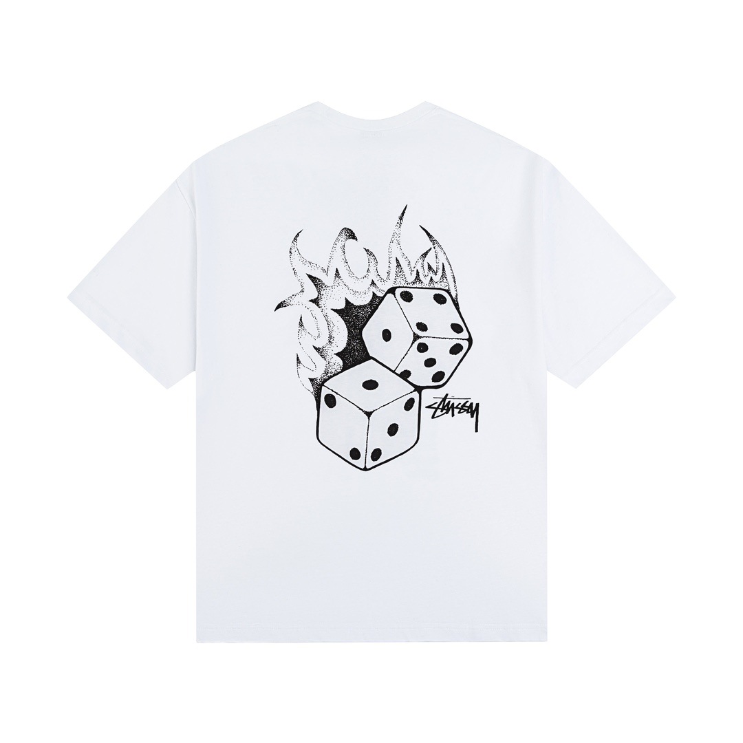 Stussy ステューシー  日常使いに最適 快適半袖Tシャツ 2色兼用 男女兼用 レディース メンズ 609