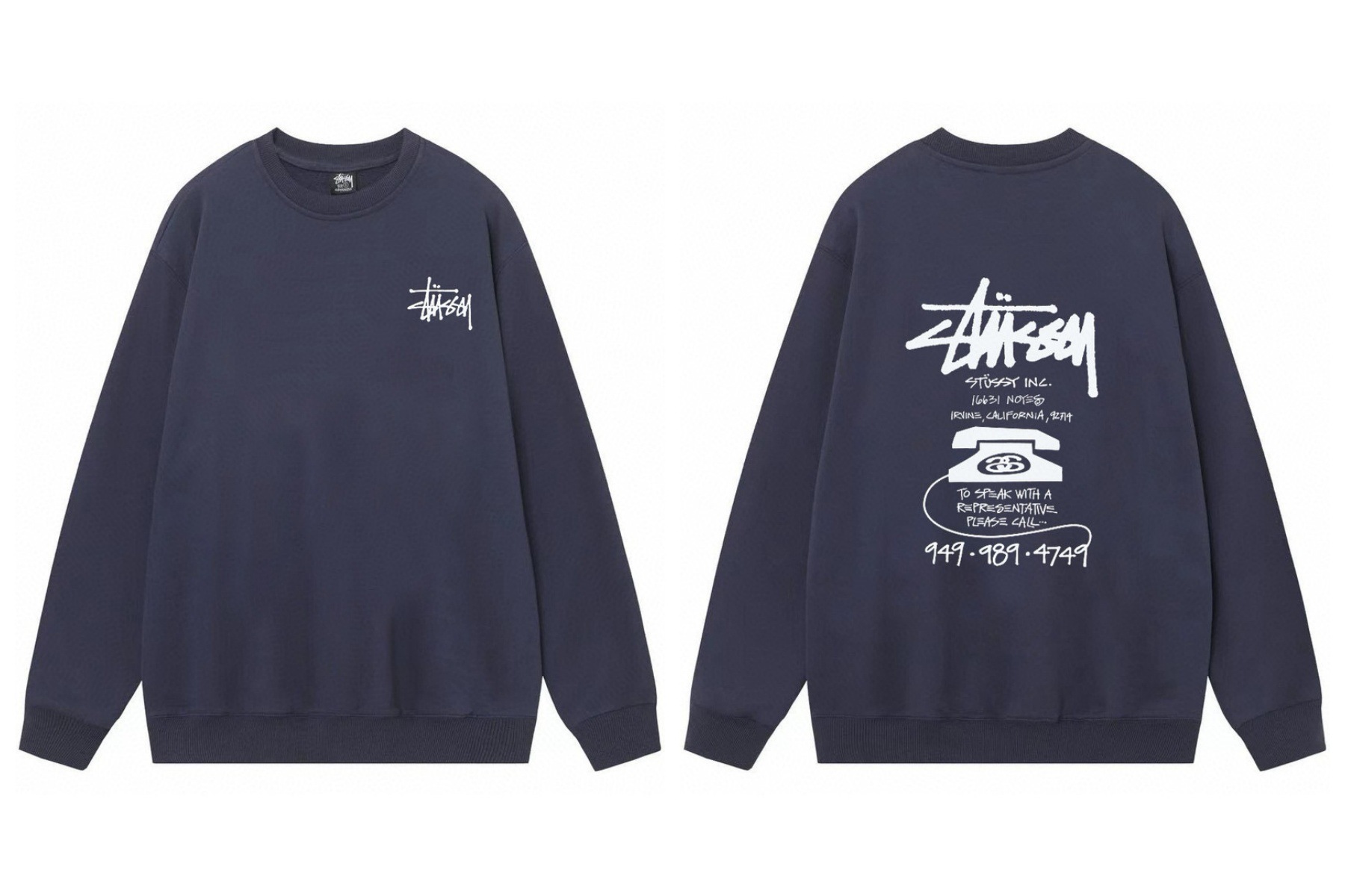 Stussy ステューシー  季節感あふれるカラフルスウェット 4色兼用 男女兼用 レディース メンズ 106