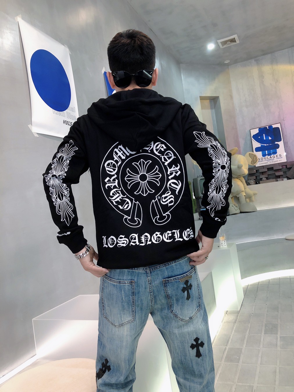 Chrome Hearts クロムハーツ   CH ASP ホースシュー パーカー メンズ レディース スウェット 男女兼用 2色兼用 レディース メンズ 