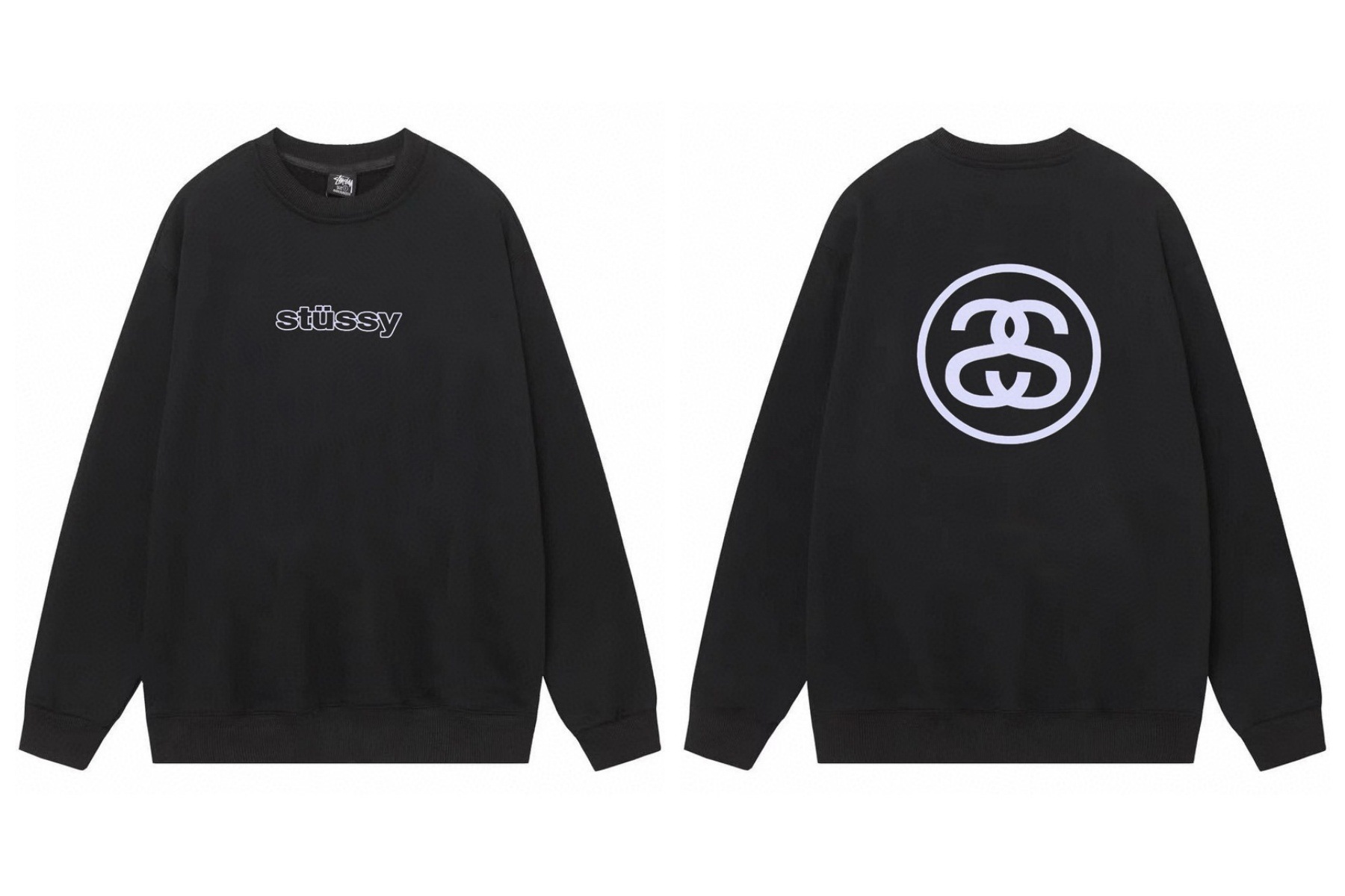 Stussy ステューシー  スポーティーなスタイルクルーネックスウェット 2色兼用 男女兼用 レディース メンズ 107