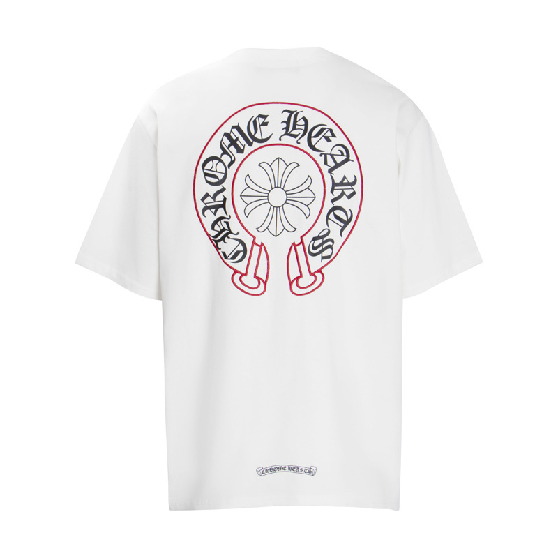 クロムハーツ  プリント Tシャツ 半袖 迷彩 十字架柄 コットン おしゃれ トップス メンズ レディース