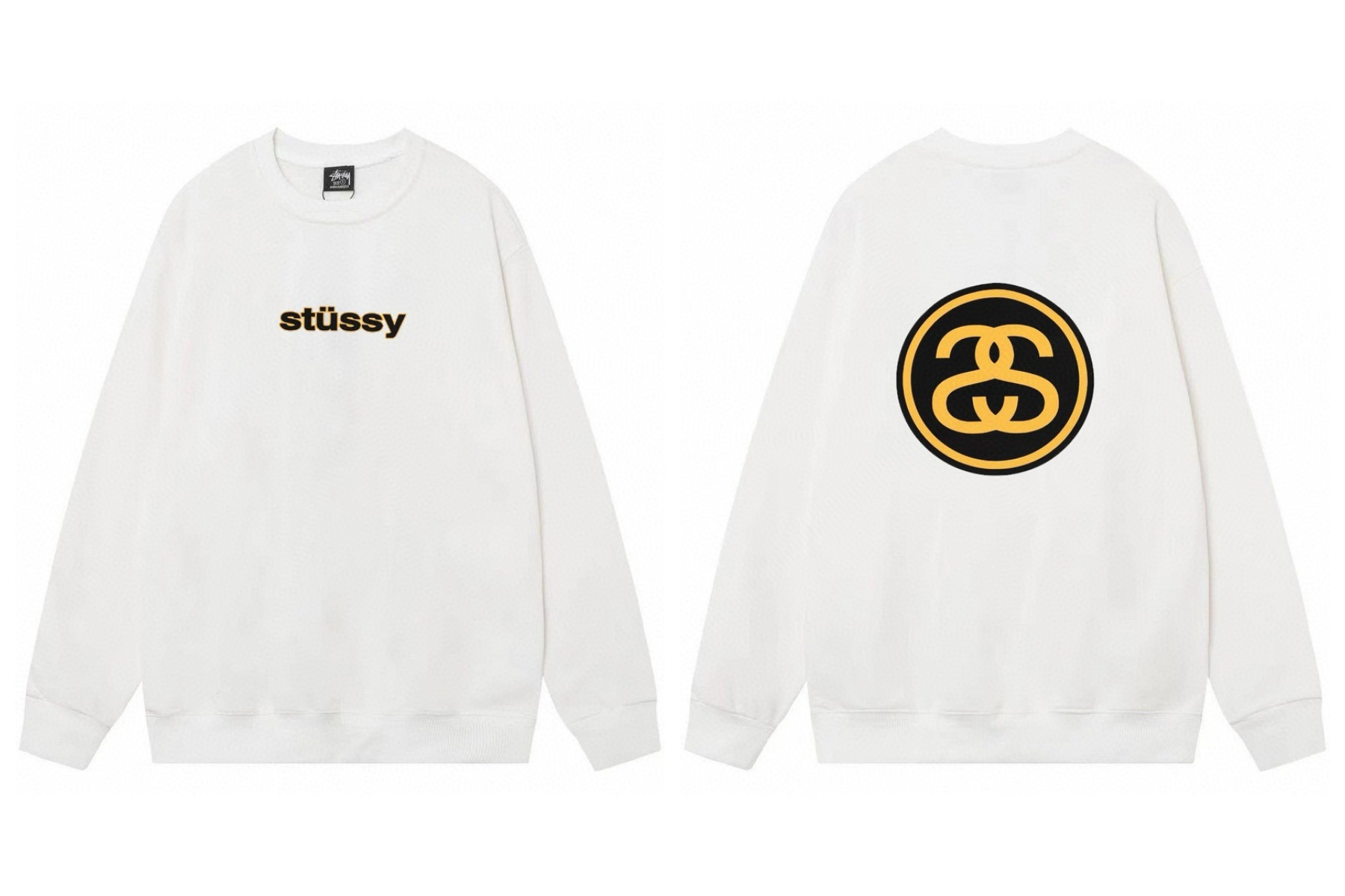 Stussy ステューシー  スポーティーなスタイルクルーネックスウェット 2色兼用 男女兼用 レディース メンズ 107