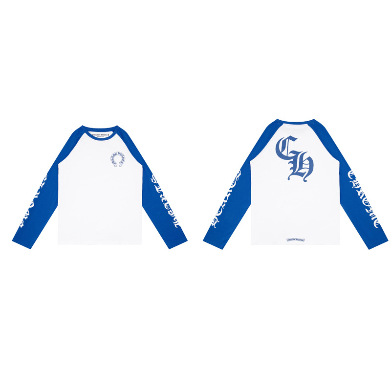 クロムハーツ   長袖 Tシャツ サンスクリット ロンT クルーネック シンプル ファッション ゆったり トップス