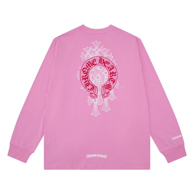 クロムハーツ  Tシャツ 長袖 メンズ グラフィティ Tシャツ おしゃれ クルーネック ロンT グリーン 男女兼用