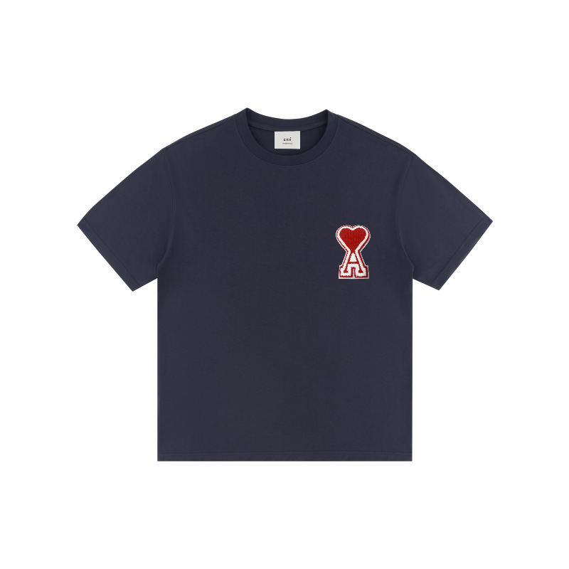 アミ・パリス  DE COEUR ボクシーフィット Tシャツ 9色兼用 男女兼用 レディース メンズ