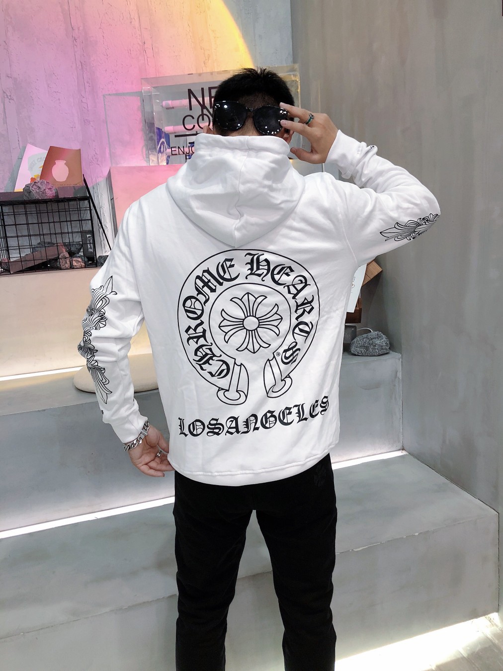 Chrome Hearts クロムハーツ   CH ASP ホースシュー パーカー メンズ レディース スウェット 男女兼用 2色兼用 レディース メンズ 