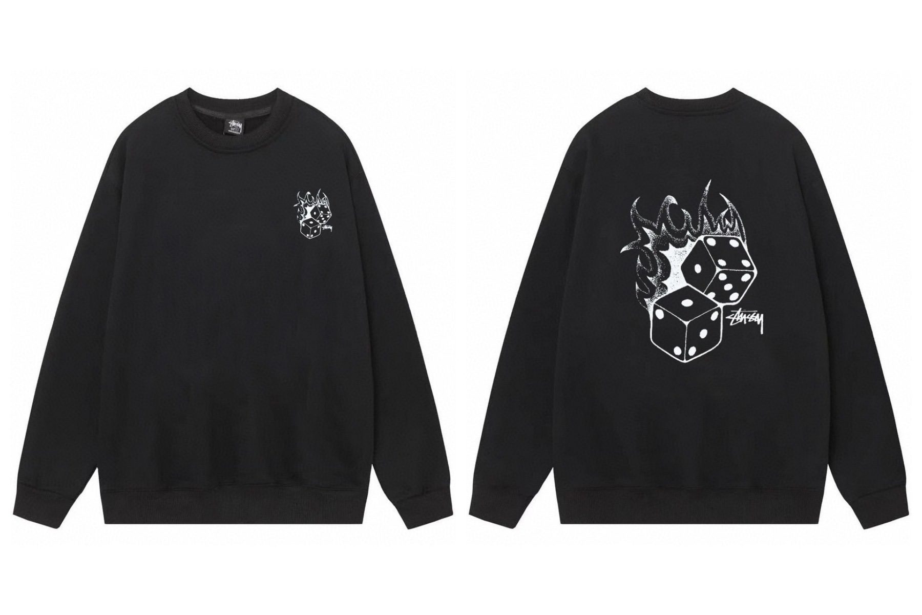 Stussy ステューシー  柔らかい着心地のシンプルスウェット 4色兼用 男女兼用 レディース メンズ 109