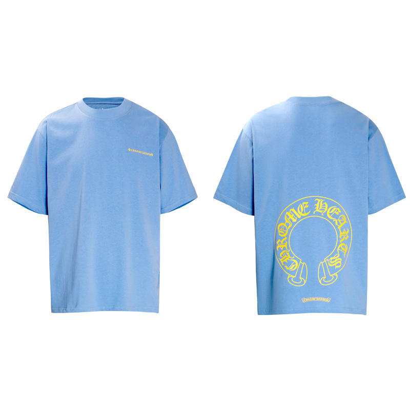 クロムハーツ  半袖 Tシャツ プリント Tシャツ カラフル クルス コットン 柔らかい クルーネック 10色兼用 男女兼用 レディース メンズ