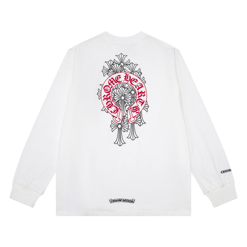 クロムハーツ  Tシャツ 長袖 メンズ グラフィティ Tシャツ おしゃれ クルーネック ロンT グリーン 男女兼用