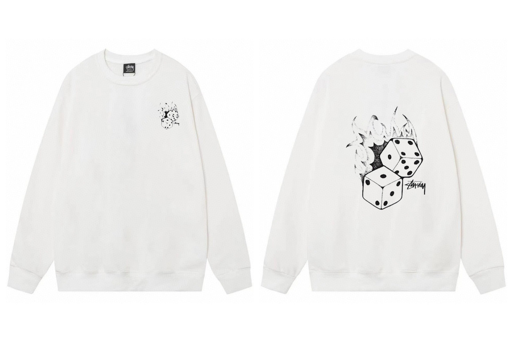 Stussy ステューシー  柔らかい着心地のシンプルスウェット 4色兼用 男女兼用 レディース メンズ 109