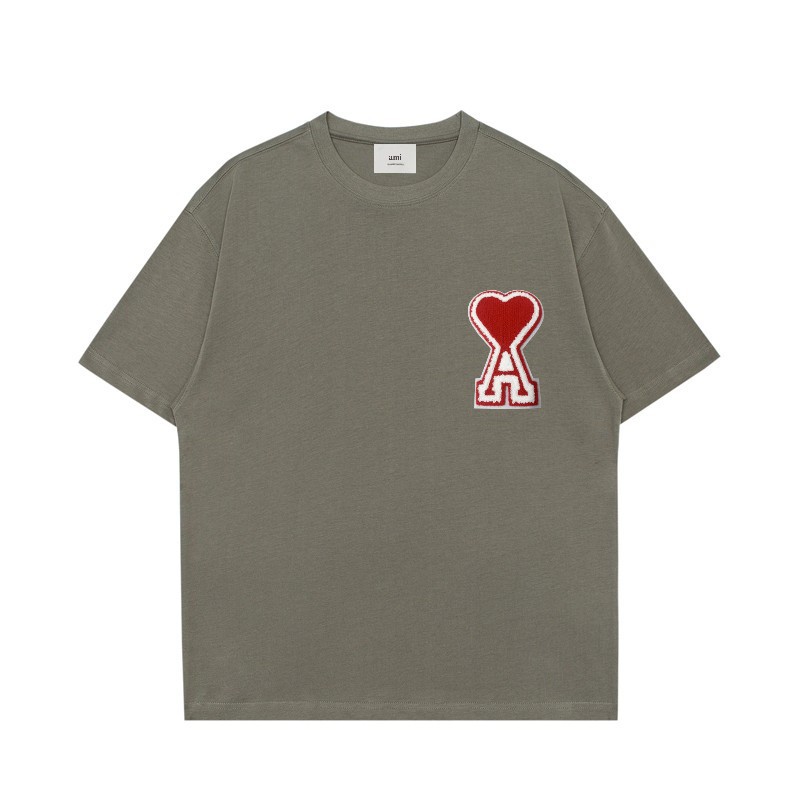 アミ・パリス  DE COEUR ボクシーフィット Tシャツ 9色兼用 男女兼用 レディース メンズ