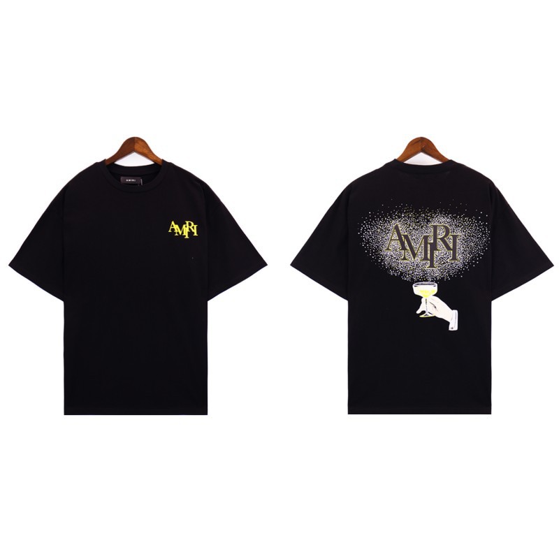 アミリ オールシーズン対応 万能半袖Tシャツ 男女兼用 2色兼用 レディース メンズ 