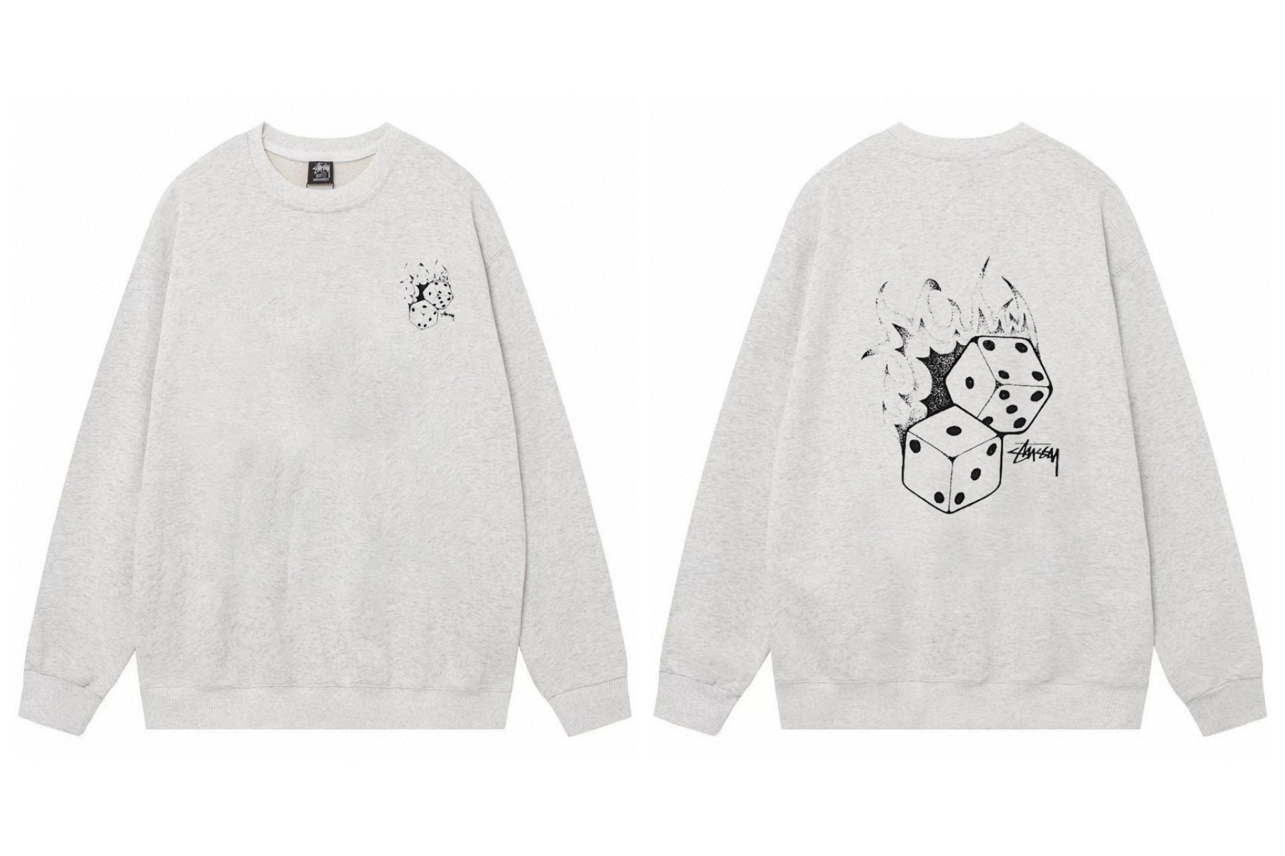 Stussy ステューシー  柔らかい着心地のシンプルスウェット 4色兼用 男女兼用 レディース メンズ 109