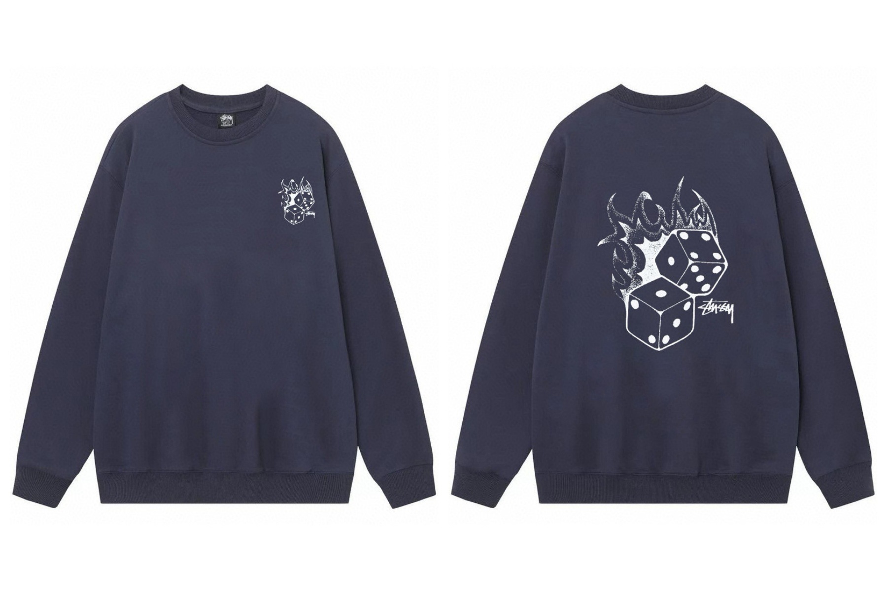 Stussy ステューシー  柔らかい着心地のシンプルスウェット 4色兼用 男女兼用 レディース メンズ 109