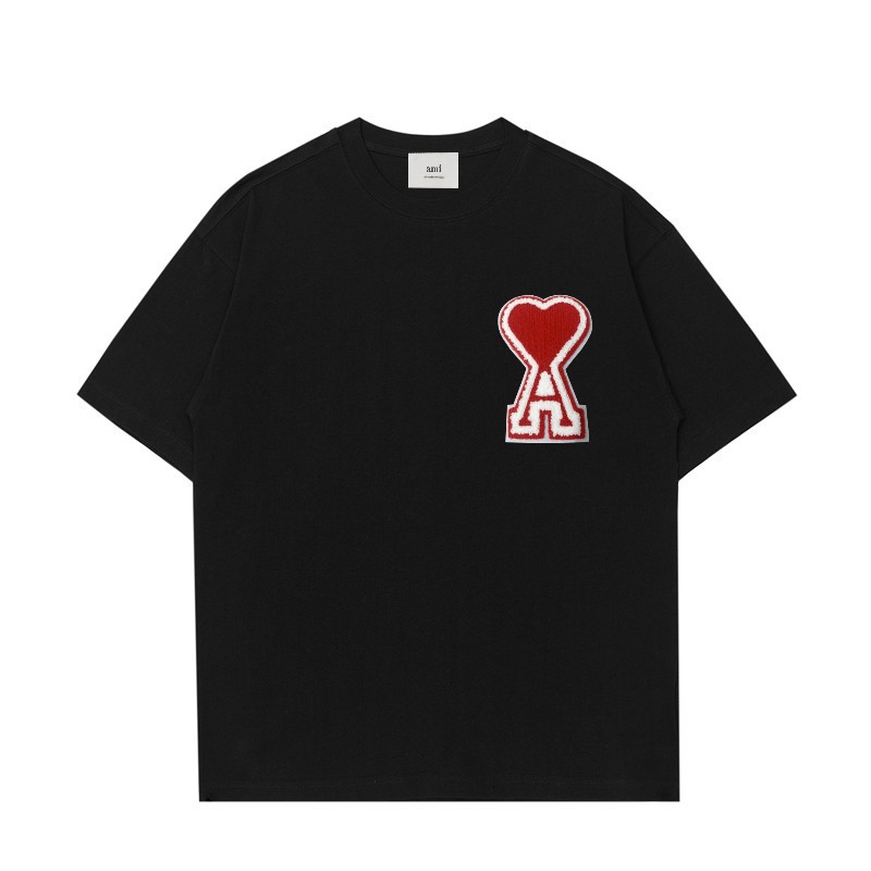 アミ・パリス  DE COEUR ボクシーフィット Tシャツ 9色兼用 男女兼用 レディース メンズ