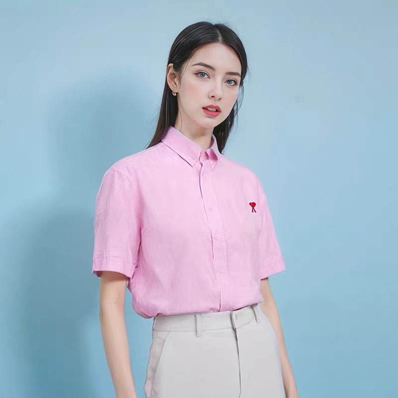 アミ・パリス ショートスリーブシャツ  15色兼用 男女兼用 レディース メンズ