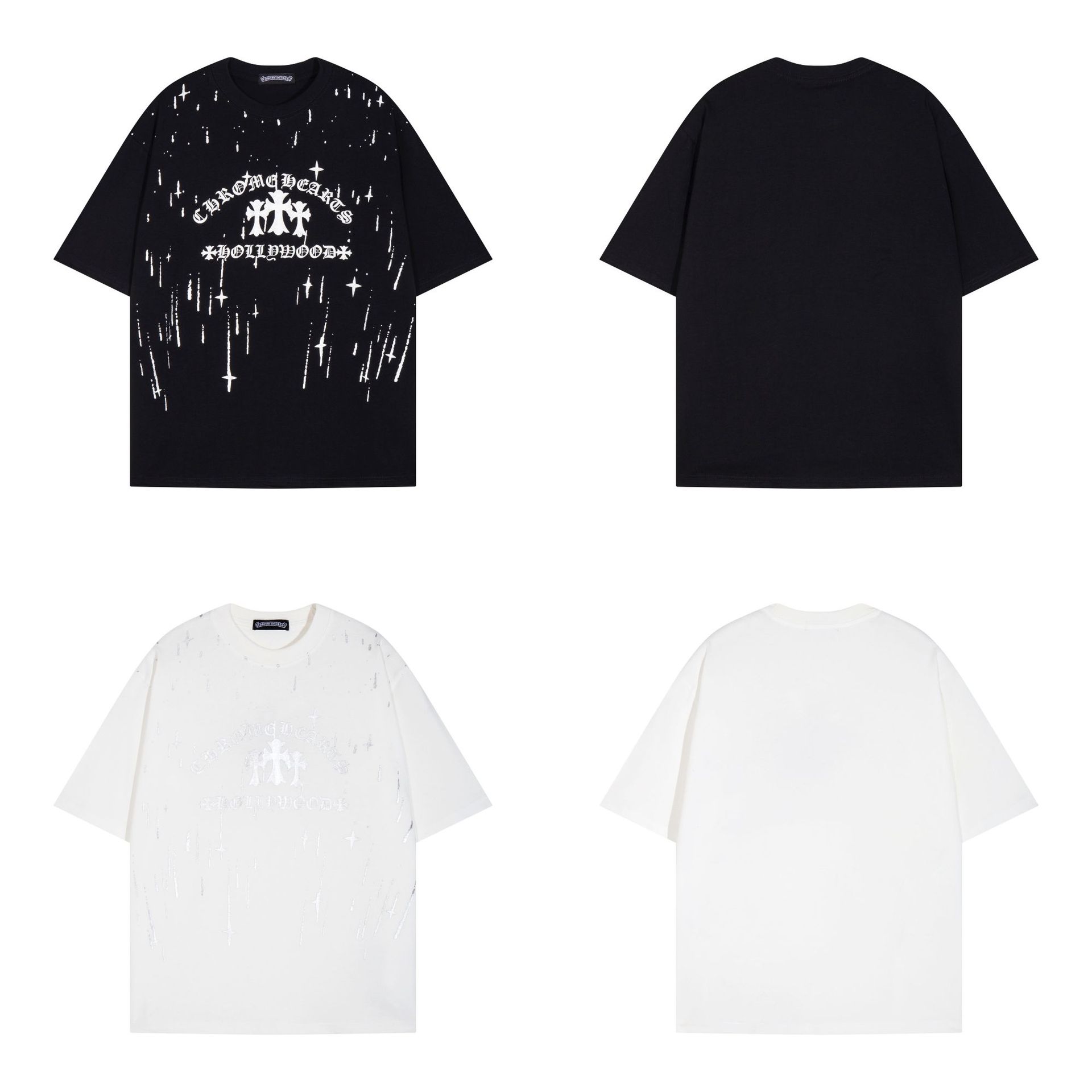 Chrome Hearts クロムハーツ  一日中快適 柔らかい半袖Tシャツ 2色兼用 男女兼用 レディース メンズ 6045