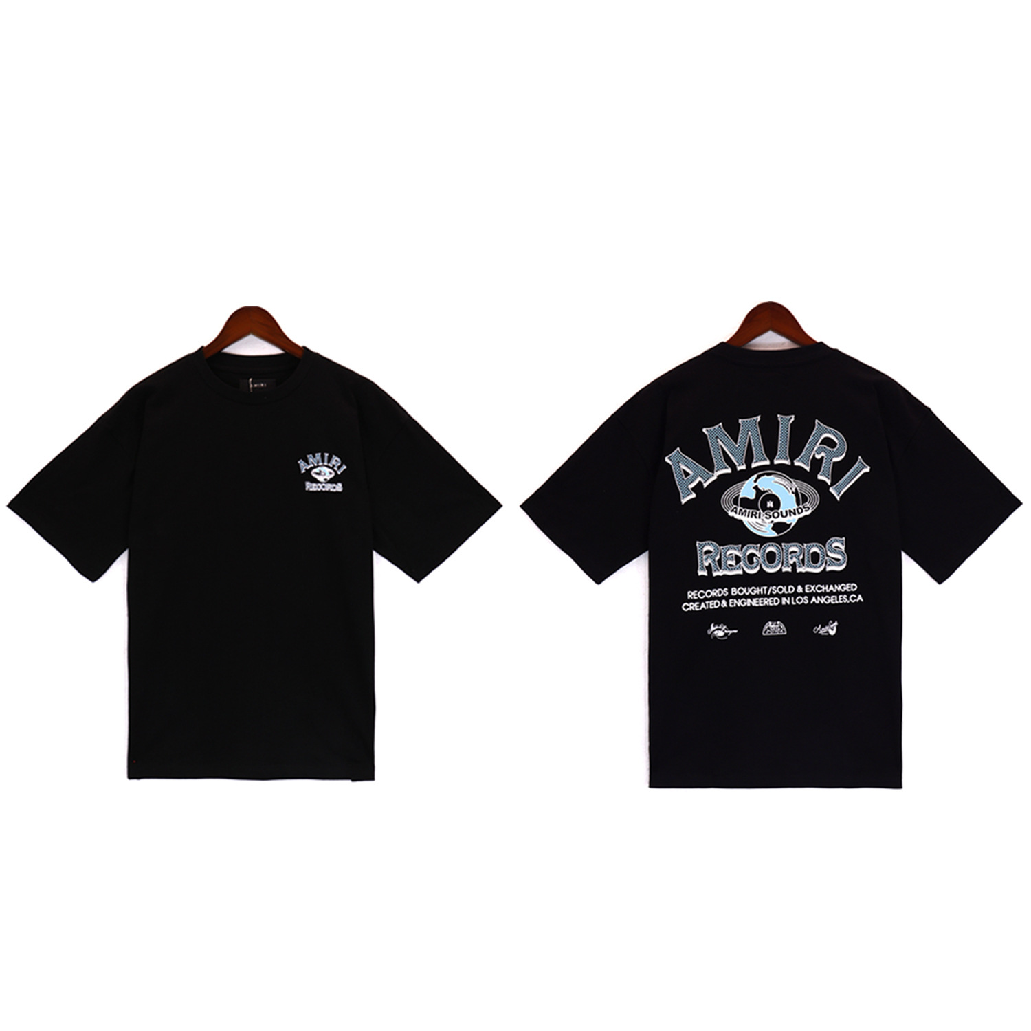 アミリ おしゃれでベーシック 日常使いの半袖トップス 男女兼用 2色兼用 レディース メンズ 