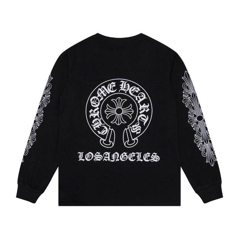 Chrome Hearts クロムハーツ  Tシャツ 長袖 メンズ グラフィティ Tシャツ おしゃれ クルーネック ロンT グリーン 17色兼用 男女兼用 レディース メンズ 