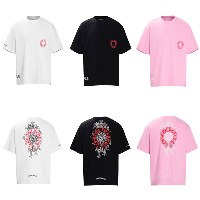 クロムハーツ  半袖 Tシャツ マッティボーイ グラフィティ プリント Tシャツ コットン おしゃれ グレー  10色兼用 男女兼用 レディース メンズ