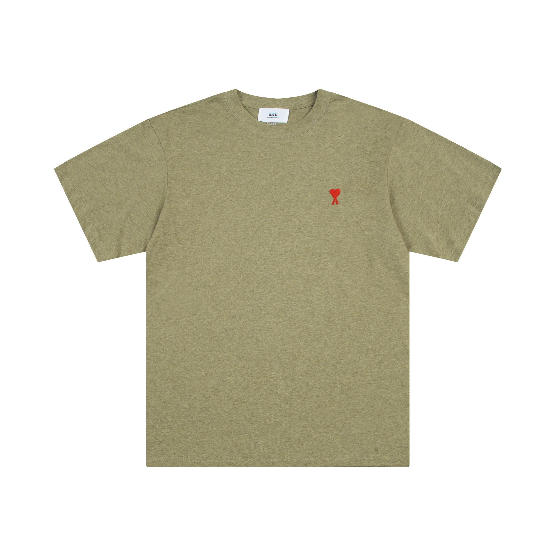 アミ・パリス ロゴプリントオーガニックコットン半袖Tシャツ