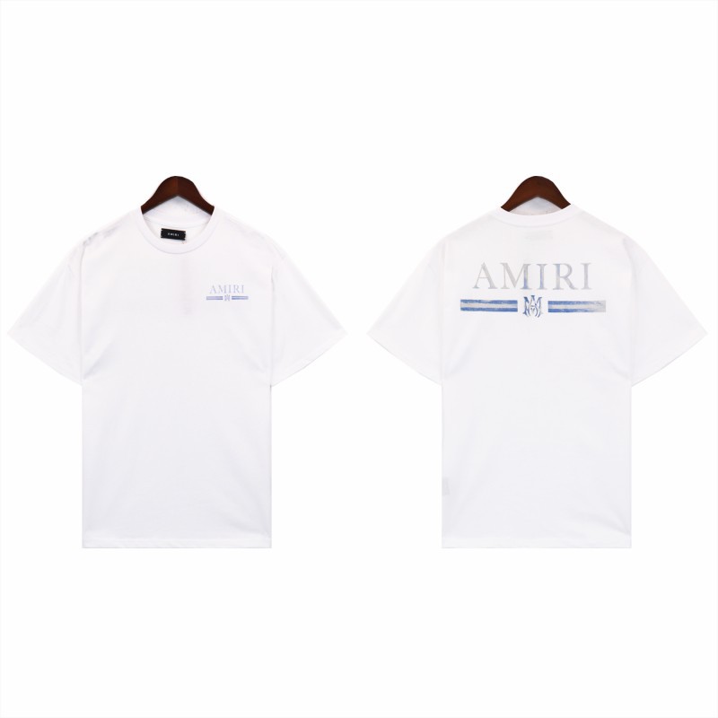 アミリ 快適な毎日 通気性抜群の半袖Tシャツ 男女兼用 2色兼用 レディース メンズ 