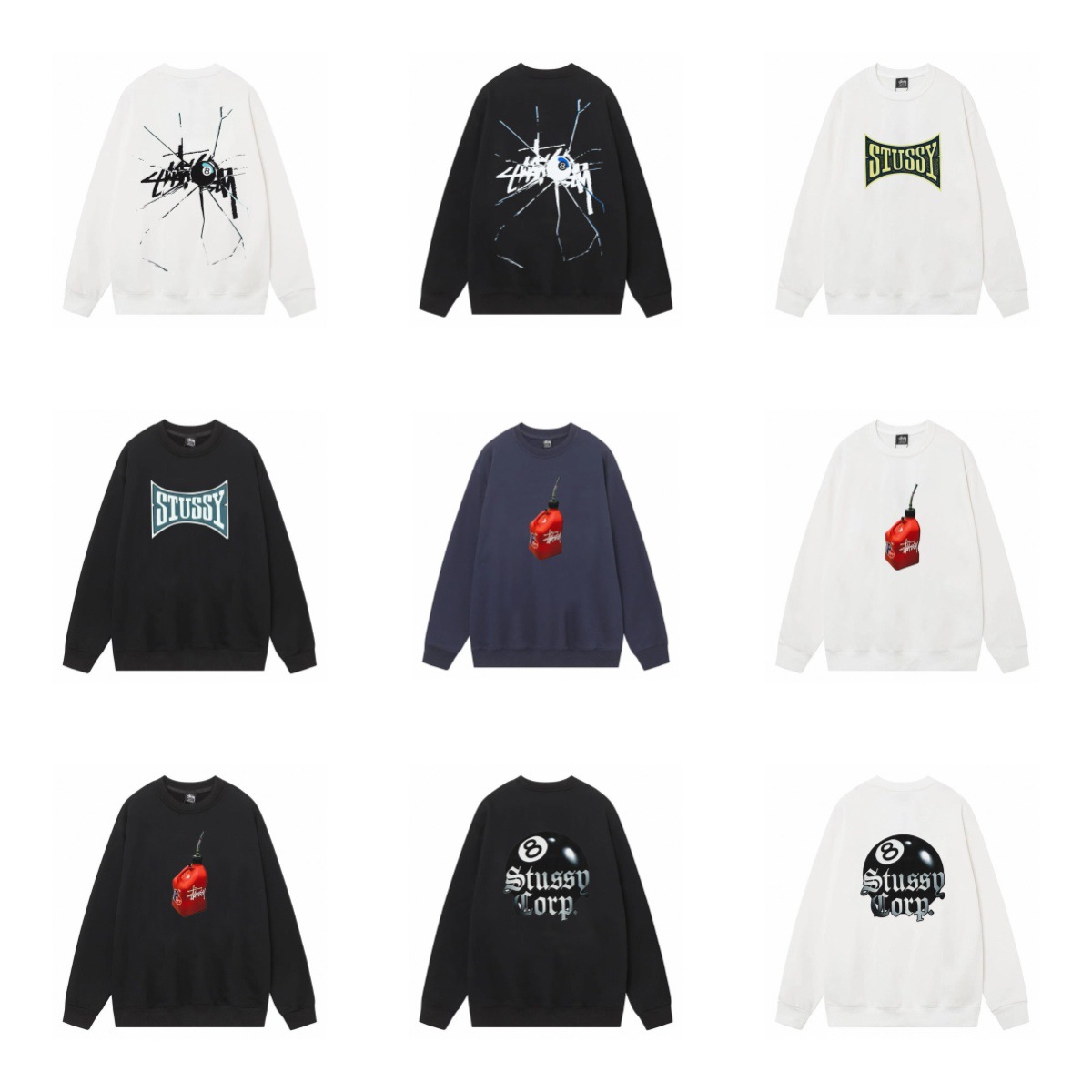 Stussy ステューシー  トレンド感満載のリラックススウェット 2色兼用 男女兼用 レディース メンズ 119