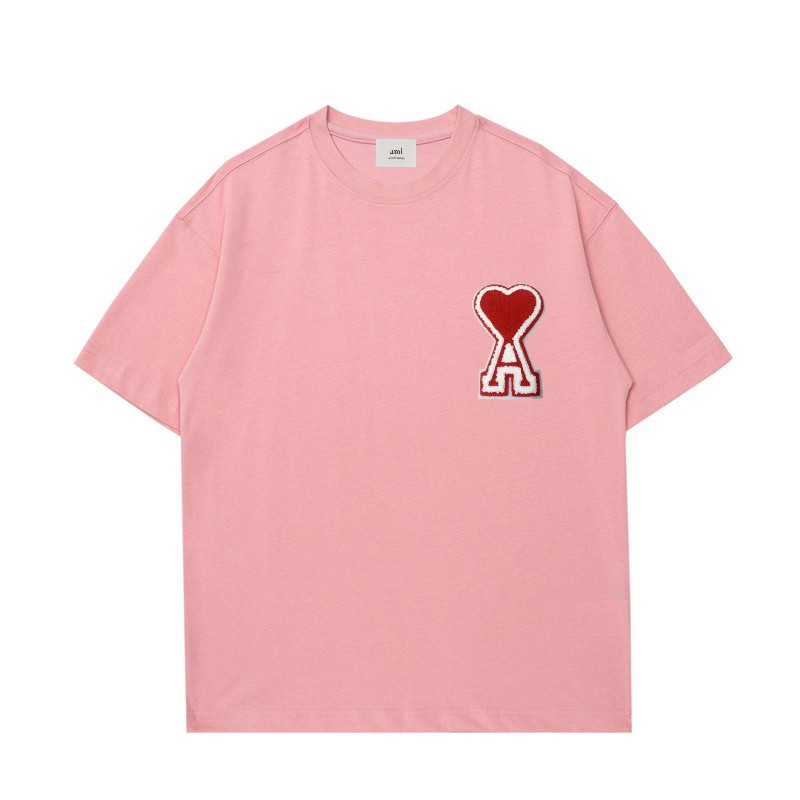 アミ・パリス DE COEUR ボクシーフィット Tシャツ 9色兼用 男女