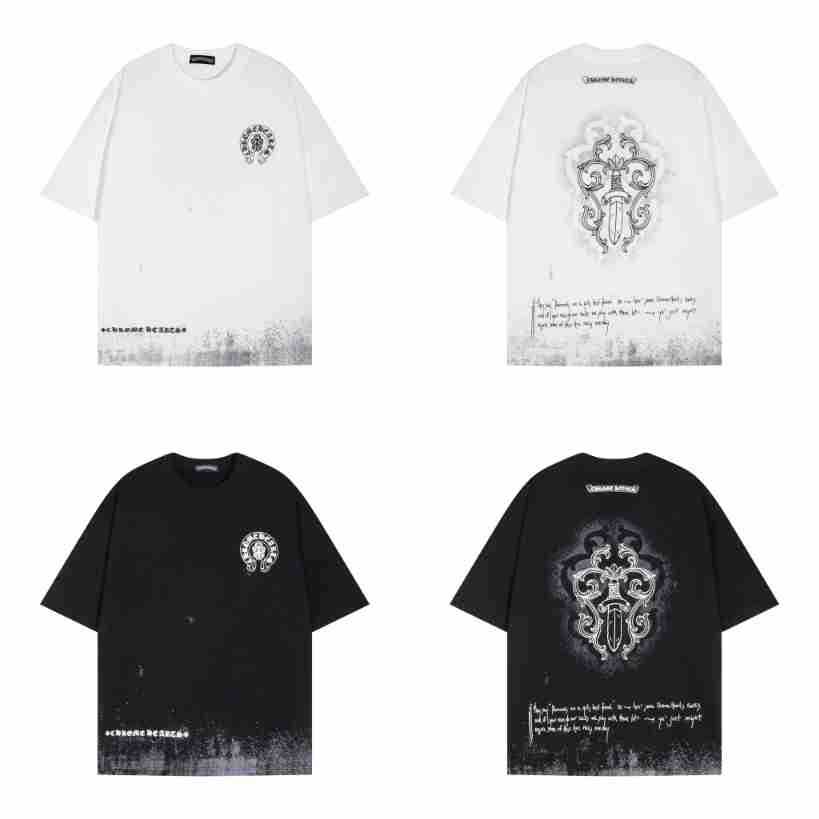 Chrome Hearts 環境に優しい エコフレンドリーな半袖トップス 2色兼用 男女兼用 レディース メンズ 6109